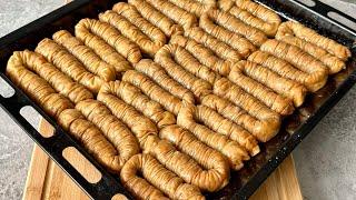 BAYRAMA ÖZEL 🫶 HAMURU YAĞ GİBİ YAYILAN EL AÇMASI ÇITIR BURMA BAKLAVA | Ev Baklavası