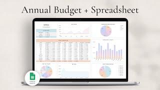 Annual Budget Spreadsheet for Google Sheets