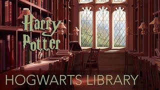 Hogwarts Library Study Session  - Harry Potter Ambience -  1 Hour ASMR