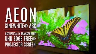 ️ Elite Screens Aeon CineWhite® A8K Acoustically Transparent UHD EDGE FREE® Projector Screen