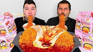 EXTREMELY CHEESY CARBO FIRE NOODLES • Mukbang & Recipe