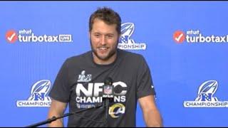 Matthew Stafford press conference after the NFC championship win against 49ers | Matt Stafford!!!