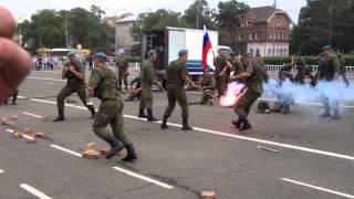 125 лет Уссурийскому казачьему войску. Выступление военнослужащих 83 ОВДБр. II часть. Кирпичи и пр.