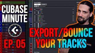 Cubase Minute Ep 5 Export/ Bounce Your Song to WAV or Mp3 #cubaseminute #domsigalas #export