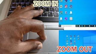 how to zoom in and out with laptop no mouse