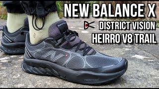 NEW BALANCE X DISTRICT VISION FRESH FOAM X HIERRO V8 TRAIL REVIEW - On feet, comfort, weight etc!