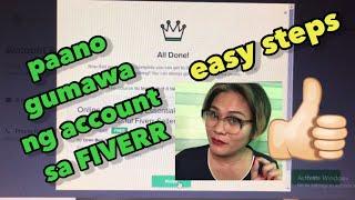 PAANO GUMAWA NG ACCOUNT sa FIVERR madali lang