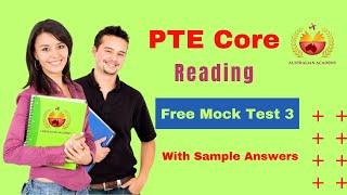 PTE Core Reading Free Mock Test 3 | With Sample Answers | The Australian Academy
