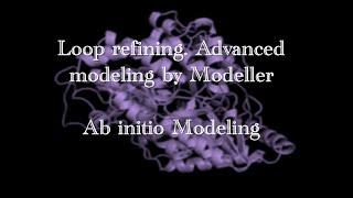 Loop refining. Ab initio modeling. Advanced modeling by Modeller