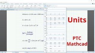 Mathcad Prime Tutorial - Units [Demonstration]