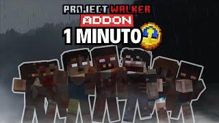 PROJECT WALKER (ADDON) EN 1 MINUTO - MUNDO APOCALIPTICO ZOMBIE en MINECRAFT