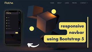 How to Create a Responsive Navbar using Bootstrap 5  | Responsive Sidebar Menu 2.0