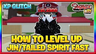 (XP GLITCH) How To Level Up Tailed Spirits Fast In Shindo Life | How To Level Up Tailed Beast Fast