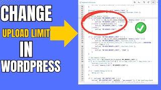 How To Change Php Memory Limit In Wordpress | Increase Upload Limit