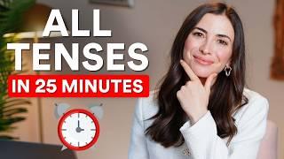 Everything you NEED TO KNOW about English Tenses in 25 minutes! The Ultimate GUIDE