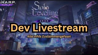 [Solo Leveling: Arise] Dev Live Stream - Alle wichtigen Infos | Neuer Code