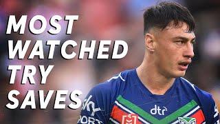 MOST WATCHED TRY SAVES OF 2023 | NRL