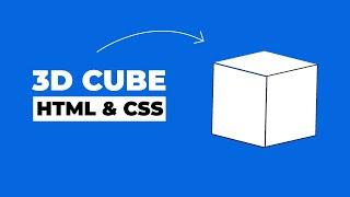 Pure CSS 3D Cube Box Design | CSS For Beginners