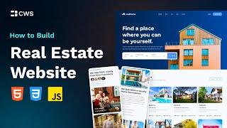 Create an Impressive Real Estate Website with HTML, CSS, and JavaScript