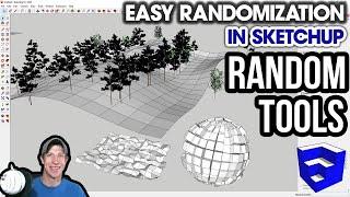 RANDOMIZING OBJECTS in SketchUp with Random Tools - FREE EXTENSION TUTORIAL!