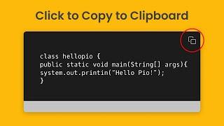 Copying Text to Clipboard | Copy To Clipboard using HTML CSS Javascript