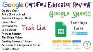 Google Sheets Tutorial