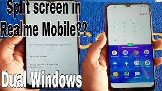 How to use split Screen in Realme Mobile Realme5 and Realme5s||