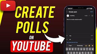 How to Make a Poll on YouTube