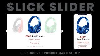 Responsive Product Card Slider Using Slick Slider | E Commerce Product Card Slick Slider Plugin 2020