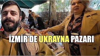 izmir'de UKRAYNALILAR PAZARI | DOMUZ ETİ BİLE VAR-3