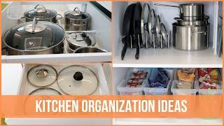 HOW TO ORGANIZE pots, lids & pans - 8 KITCHEN organization ideas | OrgaNatic