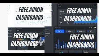 Free Admin Ecommerce, CRM, SaaS, HMS Dashboards working demo & Code