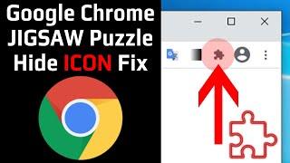 Google Chrome Desktop Browser How To Hide Jigsaw Puzzle Extensions Icon & Revert Old Menu