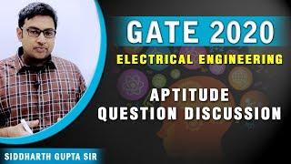 GATE 2020 I ELECTRICAL ENGINEERING I Aptitude Questions