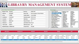 Library management system project in python with database | Mini project | Tkinter |#Hindi