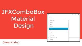 JFXComboBox Material Design (Java FX)