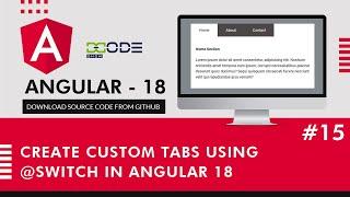 Create Custom Tabs using @Switch in Angular 18 | Angular tabs example | Angular Exercise