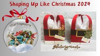 Santa Pants Handmade Treat Box ~ Shaping Up Like Christmas 2024 ~ Sharingmoore