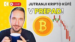 Kriptovalute: Bitcoin padel v PREPAD! - Jutranji Kripto Küfé LIVE