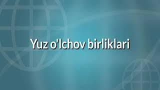 Yuz o'lchov birliklari