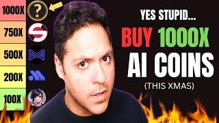 5 "SECRET" AI CRYPTO COINS TO 1000X IN JAN 2025?!! (URGENT AF!)