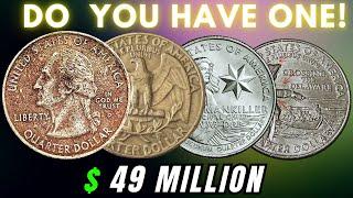 Most Expensive Top 7 Rare Washington Quarters Coin Ever Sell For Millions Of Dollars!