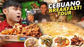 Authentic CEBUANO Breakfast Food Tour! BEST 20 Filipino Breakfast Food in Cebu!