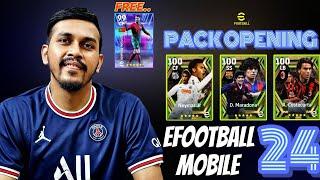 eFootball24 Mobile Lets Try Free Epic Santos Neymar + Big Time Fc Barcelona pack opening|LIVE