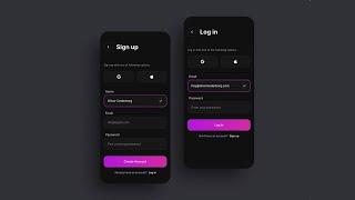 flutter UI - login page