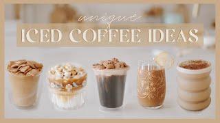 UNIQUE ICED COFFEE RECIPES | Cereal milk latte, peanut butter cold brew, & more! ️