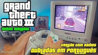 GTA 3 ( Rádios Dubladas) - Dreamcast Gameplay - CRT