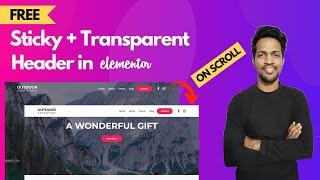 [FREE] How to Create Transparent Sticky Header in WordPress with Elementor