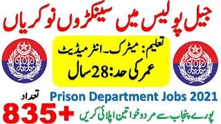 Prison Department Punjab Jobs 2021 | Jail Police Jobs 2021 Via NTS