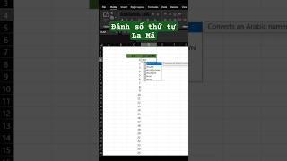 [Thủ thuật Excel] Cách đánh số thứ tự La Mã trong Excel bằng hàm Sequence #tuhocexcel #tinhoccanban